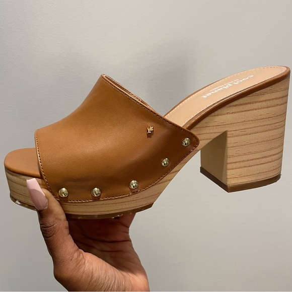 Steve Madden Shoes - 🥮 Cool Planet by Steve Madden Restore Stud-Detail Wood Block Sandals